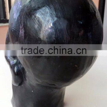 Hand Crafted Wooden Mask of Skull Wall Hanging Made In Nepal photo-3