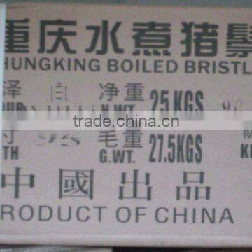 NATURAL CHUNGKING GREY WHITE BLACK COLOR BOILED BRISTLE FOR SHOE BRUSH MAKING photo-2