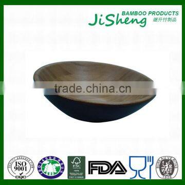 FDA Approved Food Safe Bamboo Salad Bowl With Painted photo-6