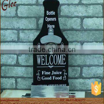 Wooden Wall Bottle Opener With Full Printing