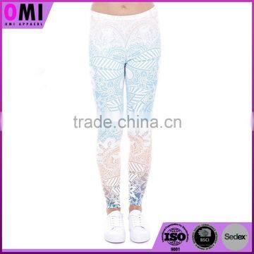 2017 wholesale zohra elastic 3D printed unicorn leggings custom athletic padded sexy faux leather leggings