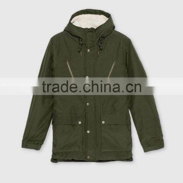 Custom Warm Fur-collar Jacket Winter Coat Wholesale Men Parka Jackets photo-3