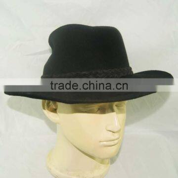 Black Color Wide Brim Men's Hats Wool Felt Hat With High Quality photo-5