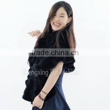 CX-B-M-58G Wholesale Fashionable Women Mink Fur Shawl And Stole photo-3