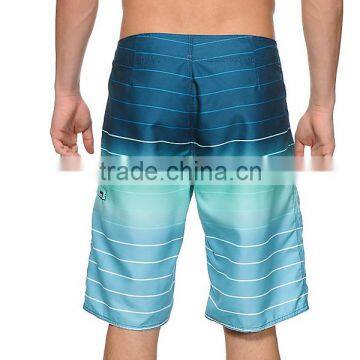 Wholesale Stripe Mens Beach Shorts Blue photo-3