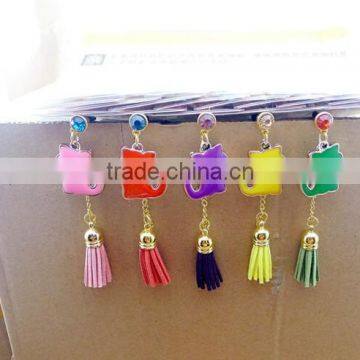 Colorful Cat Bling Designs Anti Dust Plug Wholesale 3.5mm Phone Plug for Samsung photo-2