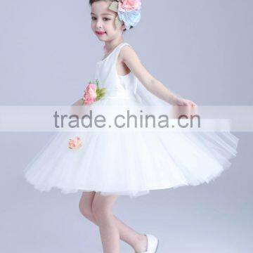 2017 Dress for Children With Customizable Sash Child White Angel Dresses photo-2