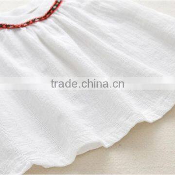 Muslim Fabric Elegant White Dress Hot Selling Products Summer Girl Dresses photo-4