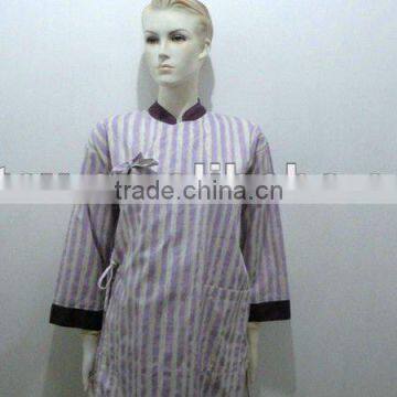 Purple bamboo fabric crops garment