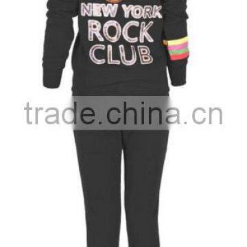 Women's Sporty Embellished Two Piece Active Set With Zip Up Jacket photo-2