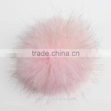 12-13cm Raccoon Fur Ball DIY Charm Keyrings Fur Pom Pom Ball For Shoes Headgear Hats Caps Pendant Chaveiro Scarves Accessory photo-3