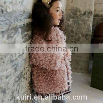 Toddlers Kids Girls Faux Lamb Fur Furry Shaggy Warm Jacket Trench Coat Outwear photo-6