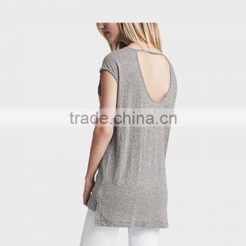 Women Wear Ladies T-shirt Irregular Long Tshirt photo-2
