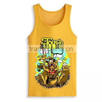 Bulk Manufacturer Hot Sale Fashion Design Mens Stringer 100 Cotton Tank Top photo-6