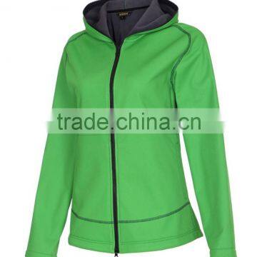 Blank Green Men's Cheap 100% Polyester Soft Shell Jacket