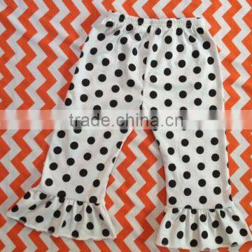 Black dots cotton trousers drape girl wholesale loose pants