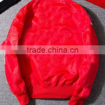 Satin Bomber Jacket Polyester Spandex Jacket Outdoor Jacket