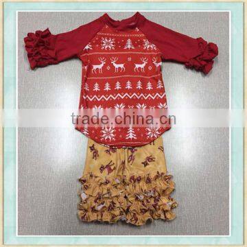2017 Baby Girl Christmas Outfit Wholsale Clothes Fashion Nova Baby Girl Outfit