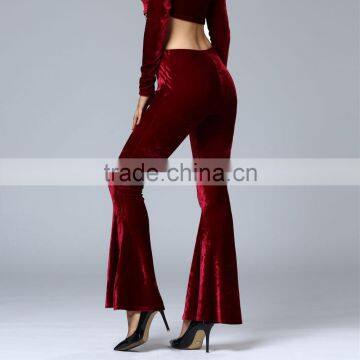 China Factory Wholesale Cheap New Design Bottom Pants Women Loose Pants for Sale 2017 photo-3