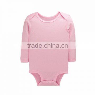 Wholesale Baby Cotton Romper Long Sleeve Blank Baby Onesie photo-4