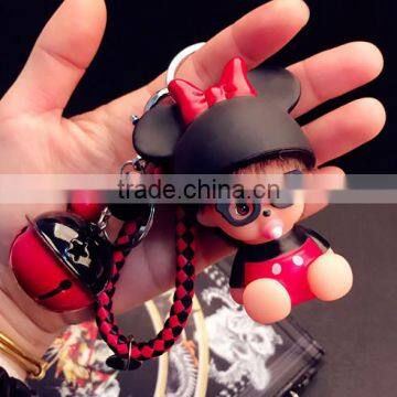 Cute Creative Murchqi Keychain Men Women 's Car Key Chains Couples Bags Pendant Wholesale