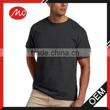 Man black blank short sleeve cotton t-shirt