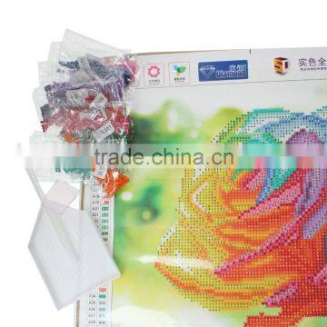 Handmade Multicolor Flower Pattern Embroidery Diamond Painting DIY Kit Cross Stitch For Living Room photo-2