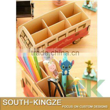 Bus Shape Easy Stock Stationary Pencil Stack/Pen Holder/Scissor Holder photo-2