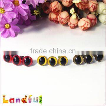 12mm Metallic Glitter Gold Craft Plastic Animal Eyes Safety Cat Eyes photo-5