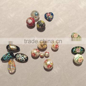 Handmade and Reliable Plastic Decal Beads Ornamental Beads for Jewelry , OEM Available photo-2