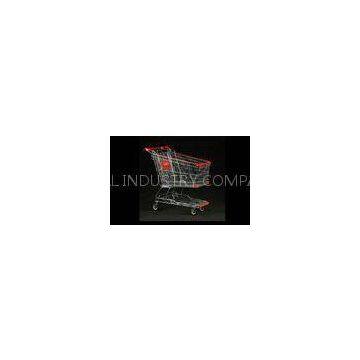 Chrome Plating Cold Wire Shopping Trolley With PVC / PU / TPR Wheel