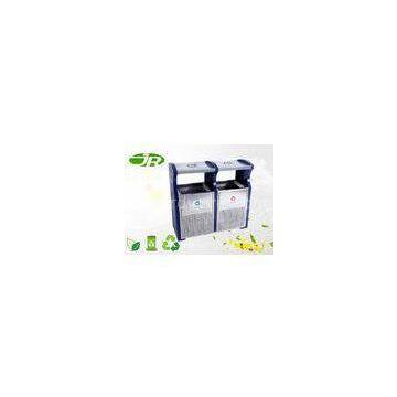 Large  Outside Trash Cans Square Outdoor Garbage Bin Power Coating  For Park
