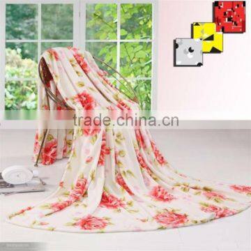 Transfer Printed Coral Fleece Blanket,Polyester Blanket