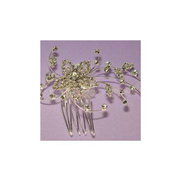 Pearl Wedding Comb - Crystal Jeweled Bridal Hair Accessory