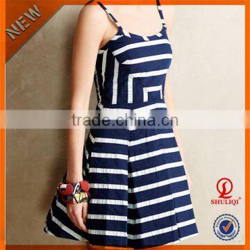 OEM women dresses names of ladies plus size stripe dresses