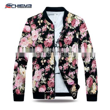 Custom windproof jacket/woman leather jacket, sublimation fashion jacket