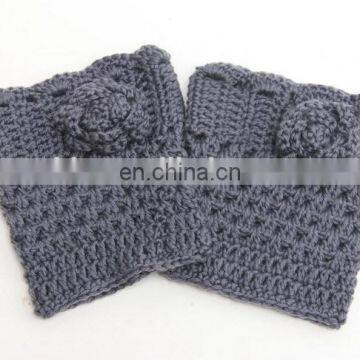 Winter Hand Crochet Short Boot Cuffs Christmas Gifts photo-4