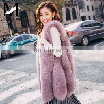 2016 Fashionable and Comfortable Women Vest Girl Apparel Natural Real Fur Vest