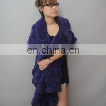 High-quality rabbit fur shawl (MC-SL007)