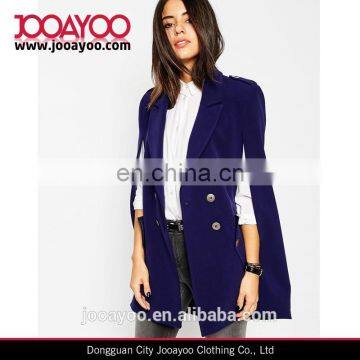 high-end double breasted design women fashion open cape sleeves summer sexy cape