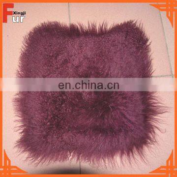 China Manufacturer wholesale Mongolian Fur Cushion