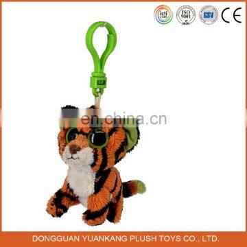 Custom stuffed animal tiger plush keychain toy