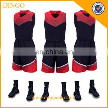 Latest New Tackle Twill Basketball Uniform Embroidery Basketball Jersey Design-DINGO