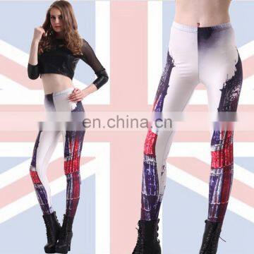 Country Flag Sublimation 3d Digital Custom Printing Women High Waist Leggings photo-4