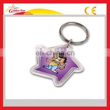 Promotional Customized Cheap Acrylic Keychain Blank Photo Frame/Acrylic Frames Keychain