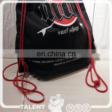 Custom Embroidery Logo Plain ECO 100% Pecent Cotton Organic Cloth Cotton Cloth Drawing String Bag photo-6