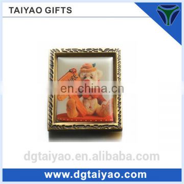 High quality customized design metal fridge magnet photo frame