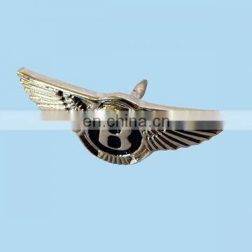 custom 3d metal pilot wing badge with pin back