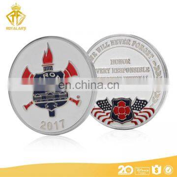 Cheap Custom Soft Enamel Souvenir Coin For Heroes