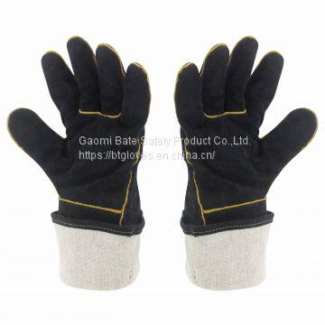 Cow Split Leather Welding Gloves photo-3